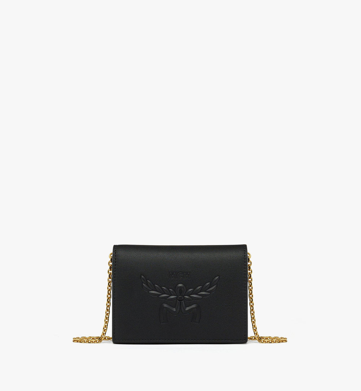 MCM Himmel Chain Wallet In Laurel Calf Leather