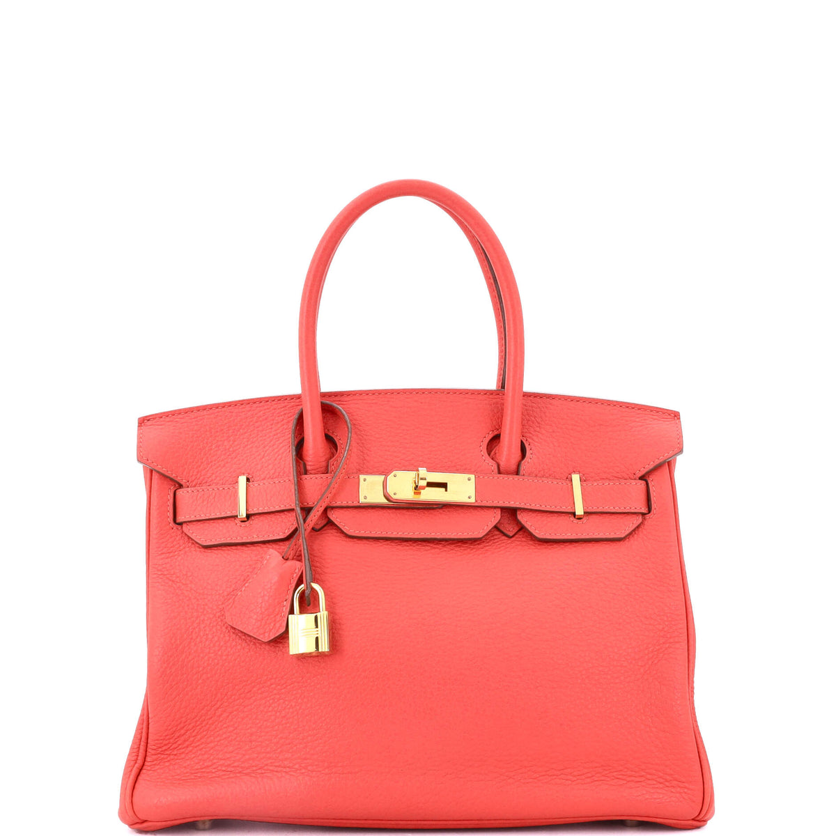Herm?s Birkin Handbag Rose Jaipur Clemence with Gold Hardware 30