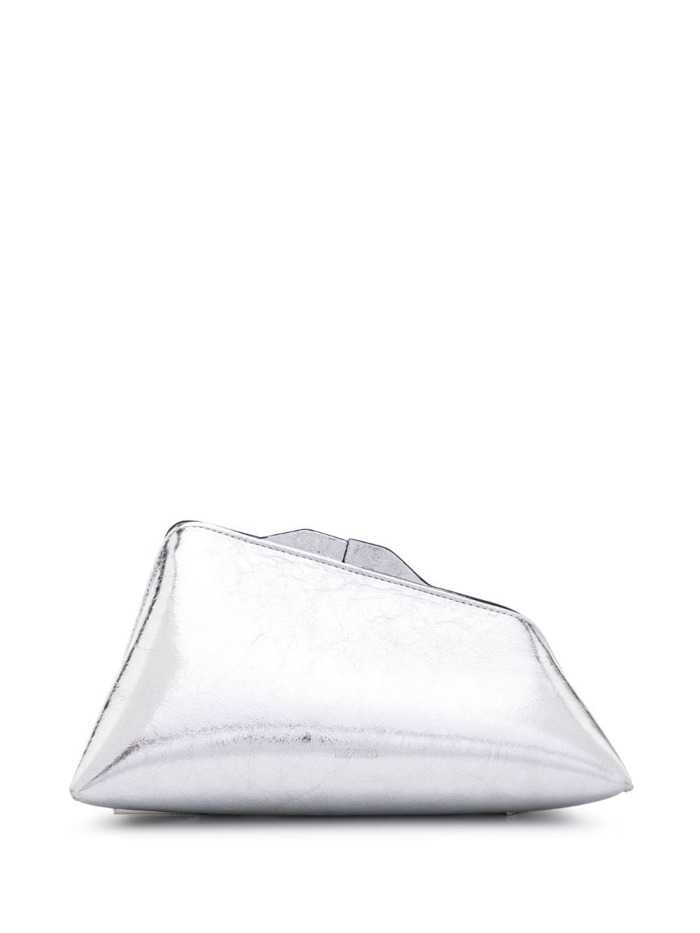 The Attico Women's 8:30Pm Metallic Leather Clutch in Silver | Size UNI | 236WAH01L070002