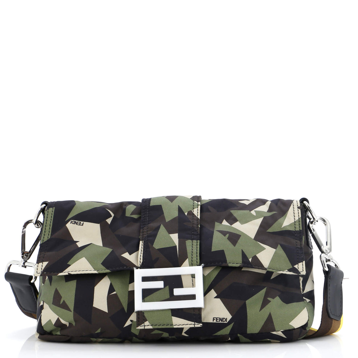 Fendi FENDI Baguette Convertible Belt Bag Printed Nylon Medium