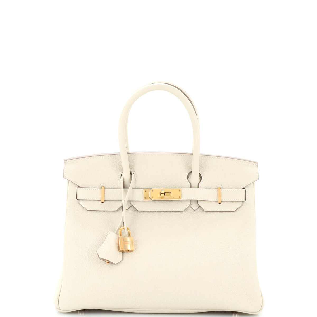 Hermès Birkin Handbag Light Togo with Rose Gold Hardware 30