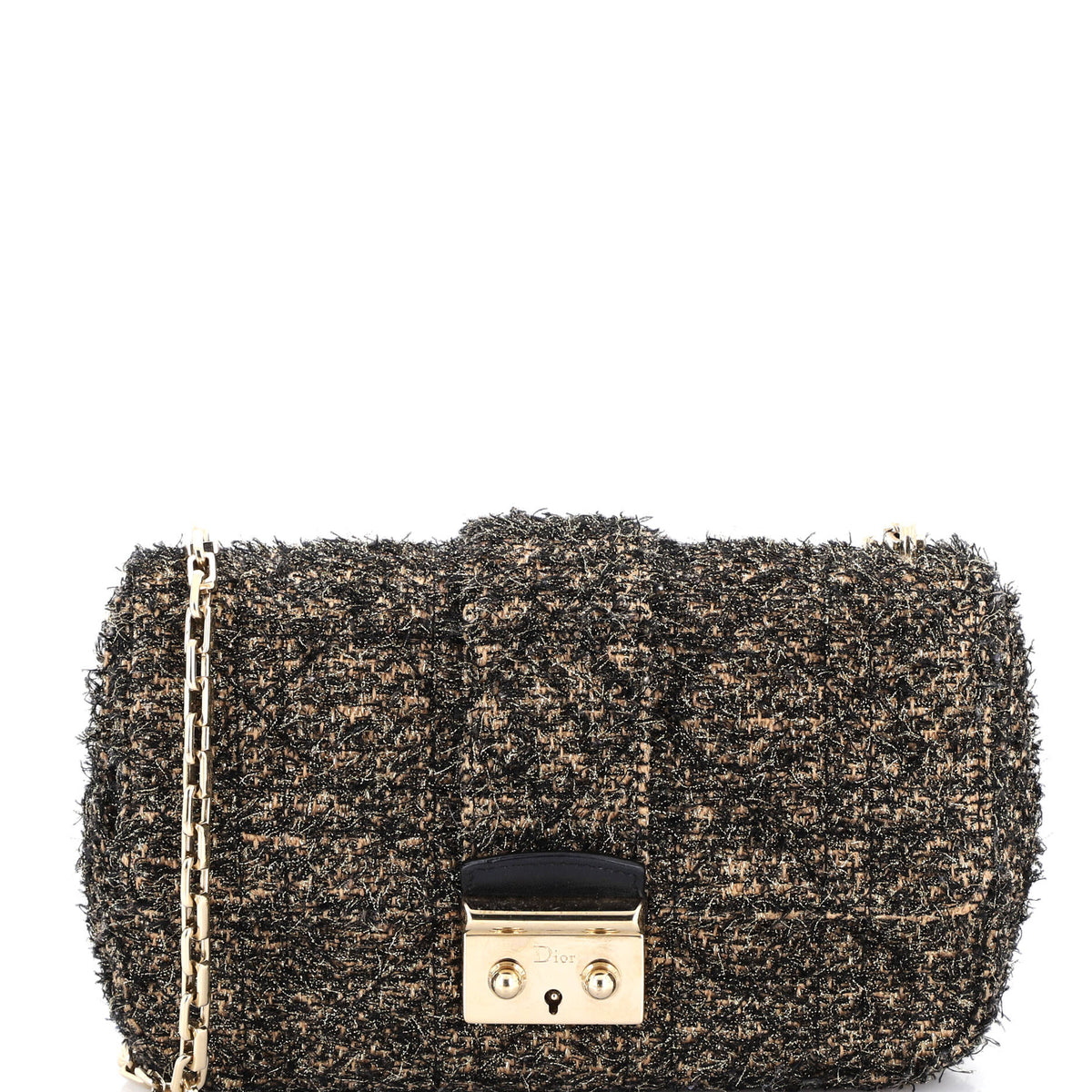 Christian Dior Miss Dior Flap Bag Tweed Medium