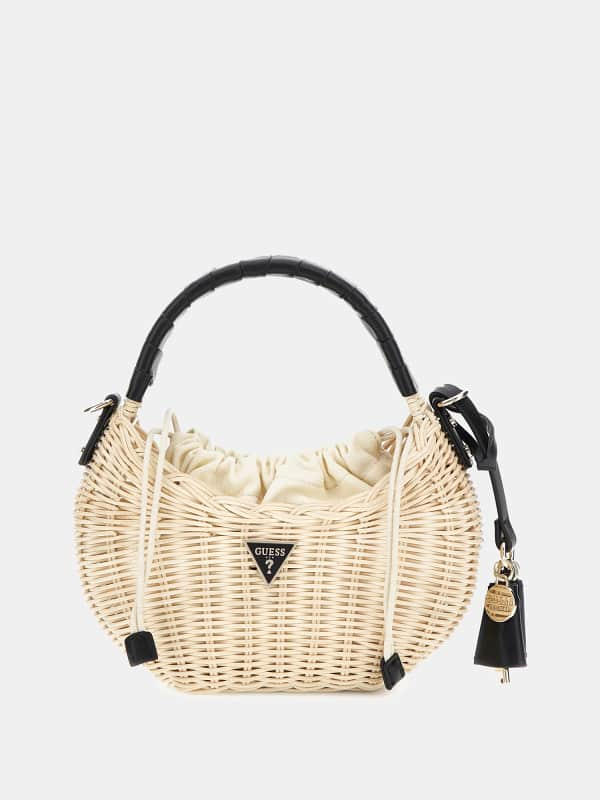 Guess Sveiney Raffia Mini Handtasche