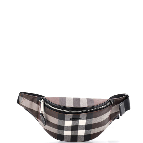 Cason Bum Bag Check E-Canvas Medium