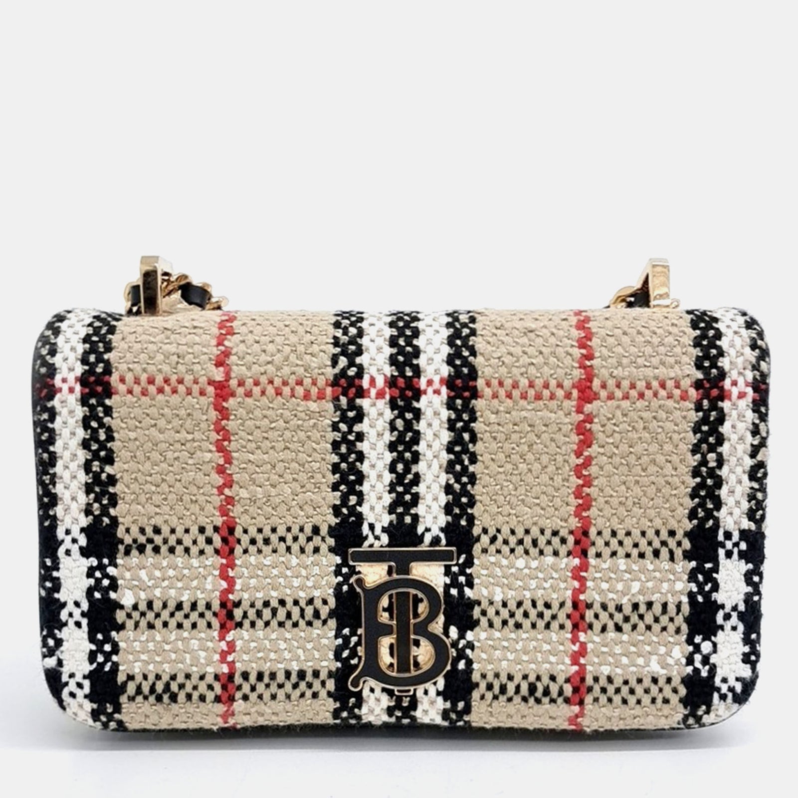 Burberry Fabric TB Chain Shoulder Bag