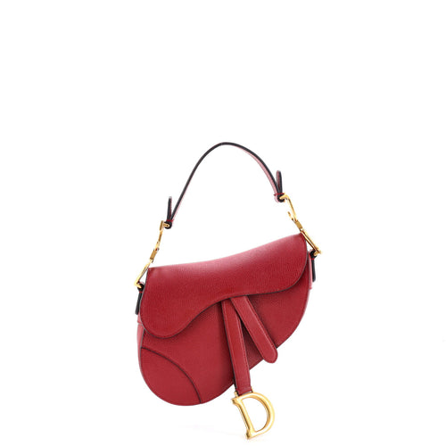 Saddle Handbag Leather Mini