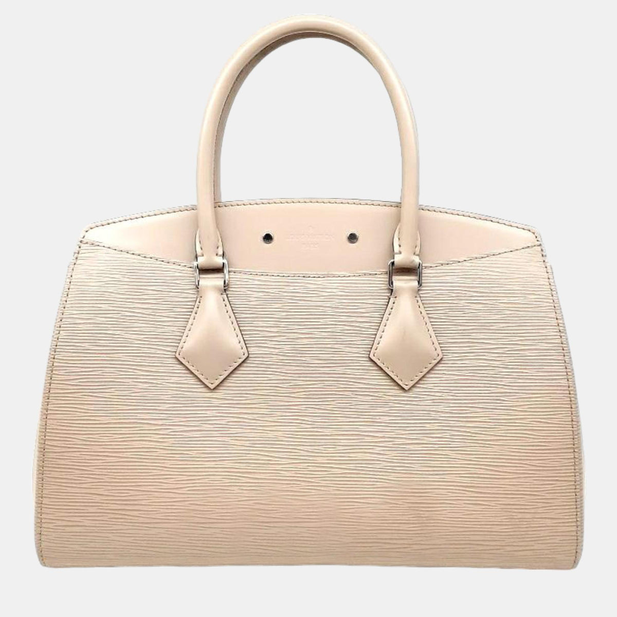 Louis Vuitton Pink/Beige Epi Leather Souffle MM Top Handle Bag