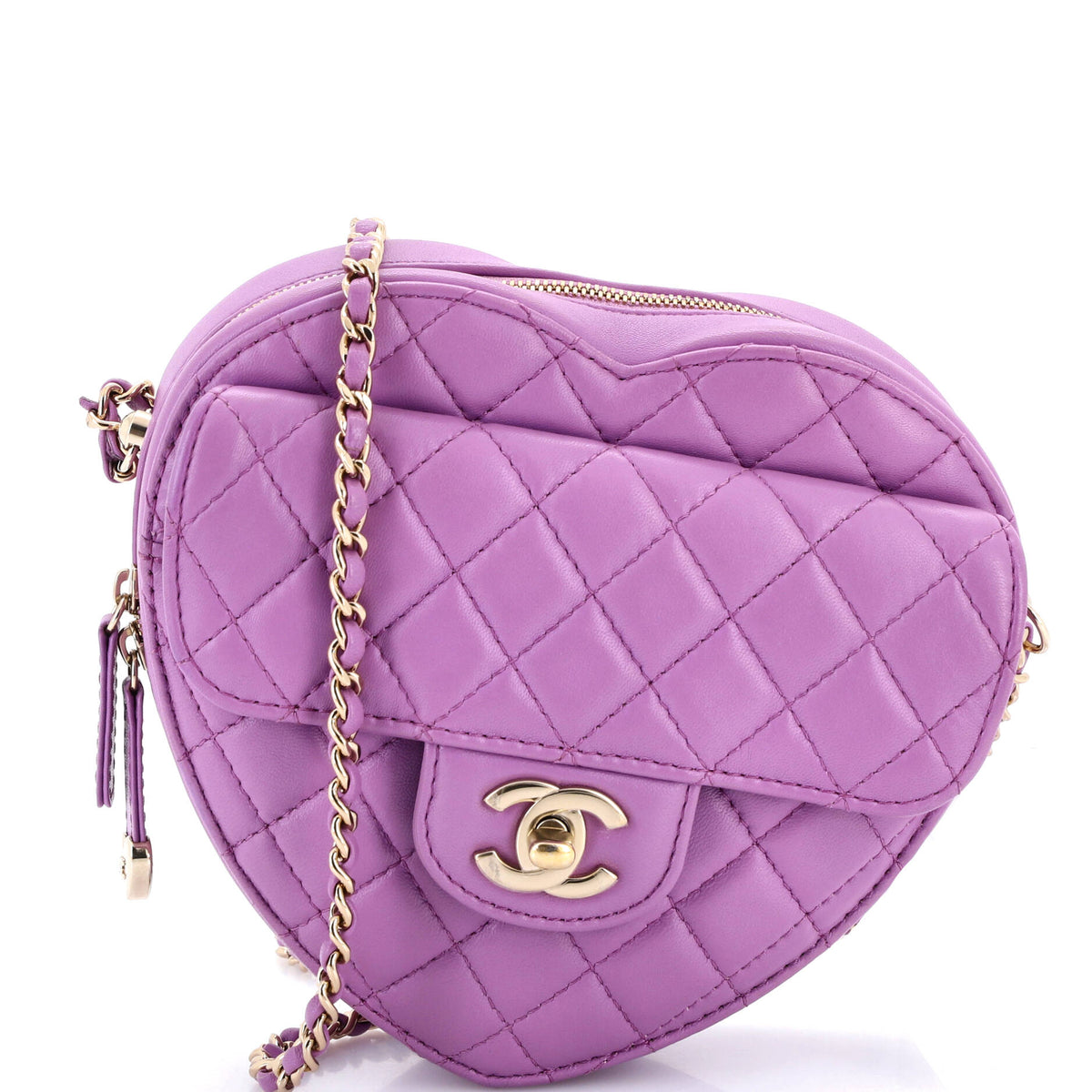 Chanel CHANEL CC in Love Heart Bag Quilted Lambskin