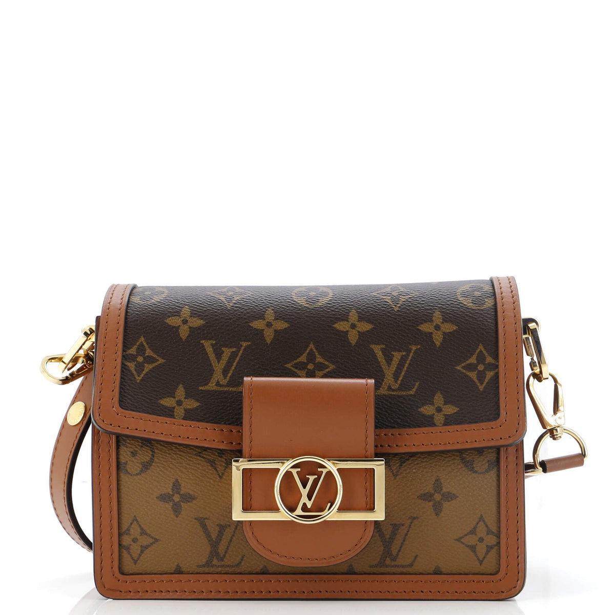 Louis Vuitton Dauphine Shoulder Bag Reverse Monogram Canvas Mini