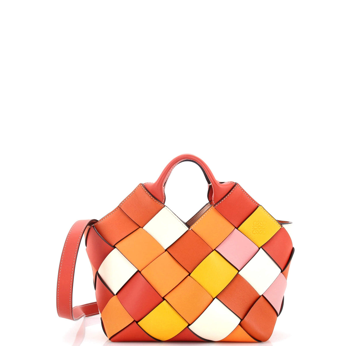 Loewe LOEWE Woven Basket Bag Leather Small