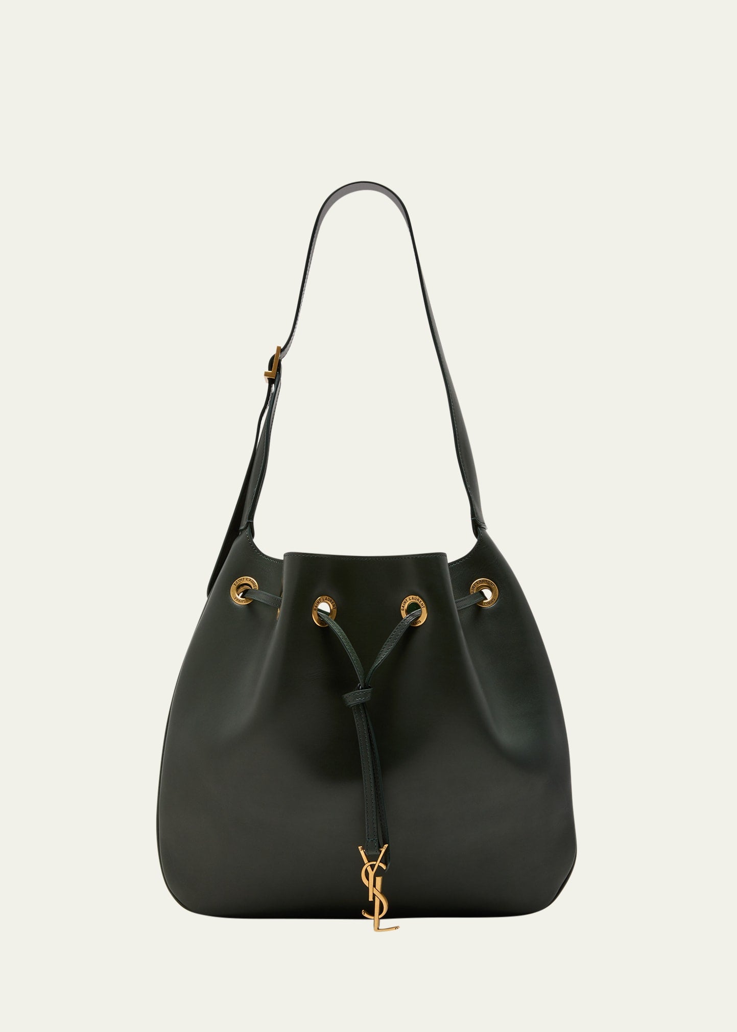 Saint Laurent Paris VII Medium YSL Hobo Bag in Smooth Leather