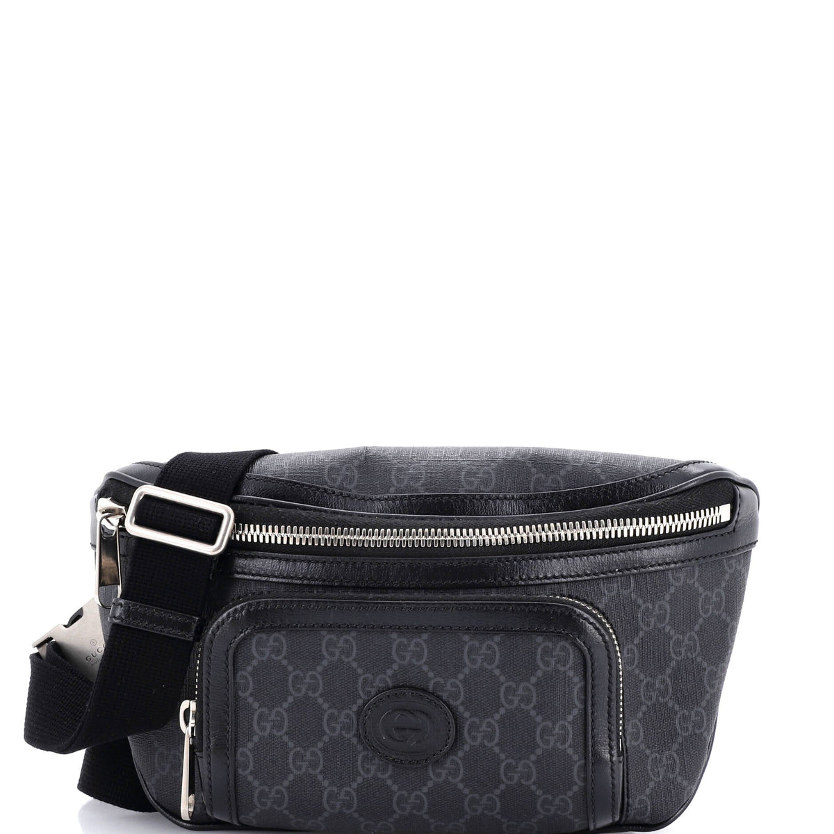 Gucci GUCCI Interlocking G Patch Belt Bag GG Coated Canvas Large