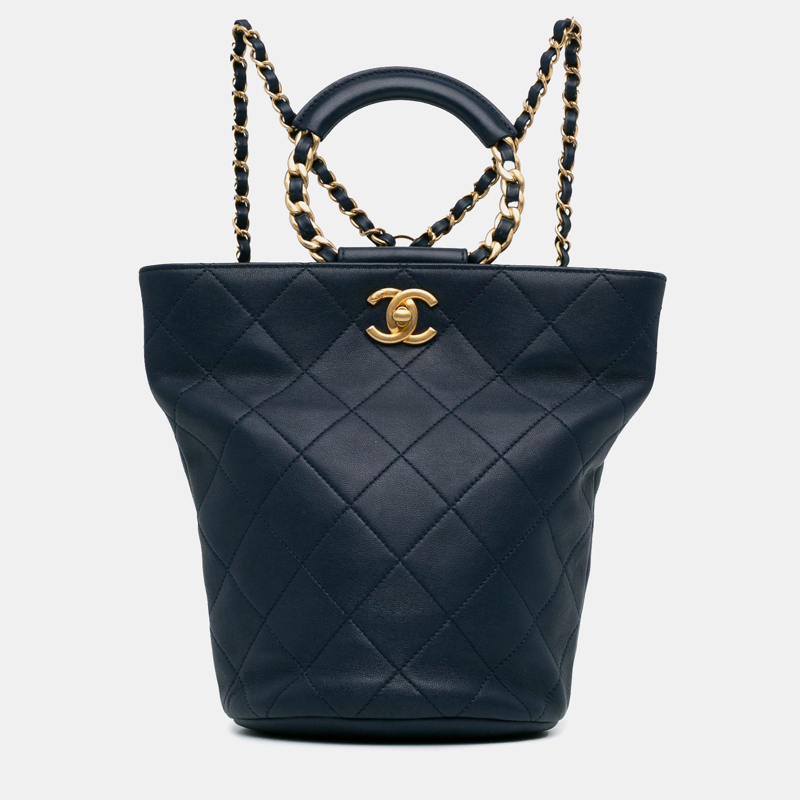 Chanel Calfskin In The Loop Chain Backpack