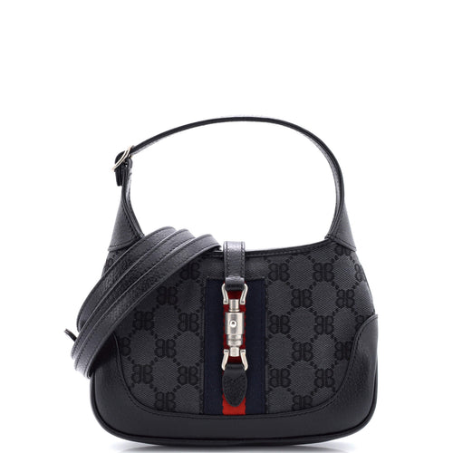 x Gucci The Hacker Project Jackie 1961 Hobo BB Canvas Mini