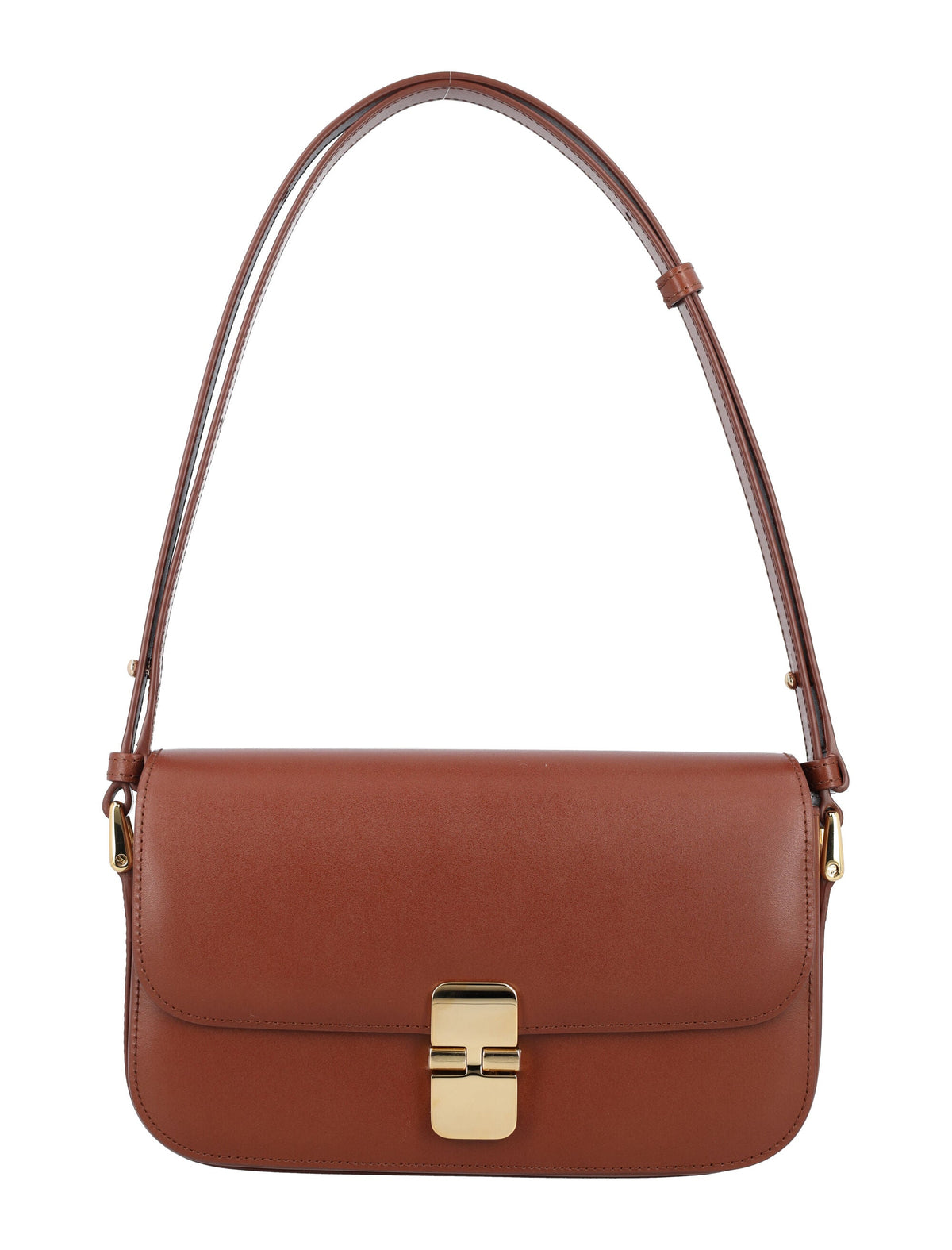 A.p.c. Women's Grace Baguette Bag in Hazelnut | 24AF61615PXBMW Color CAD
