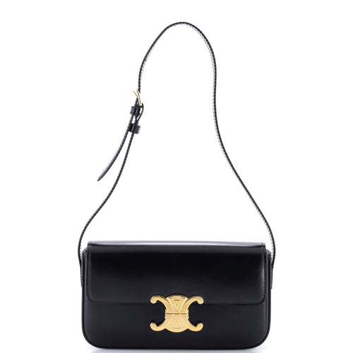 CELINE Triomphe East-West Shoulder Bag Smooth Calfskin
