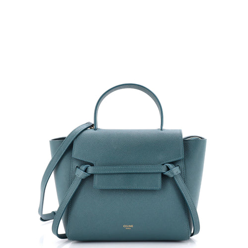 CELINE Belt Bag Textured Leather Nano