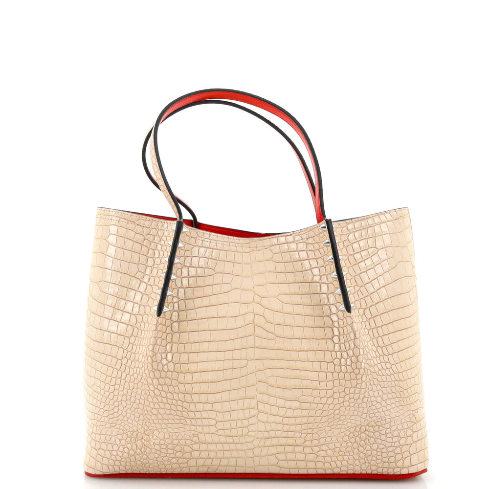 Cabarock Tote Crocodile Embossed Leather Small