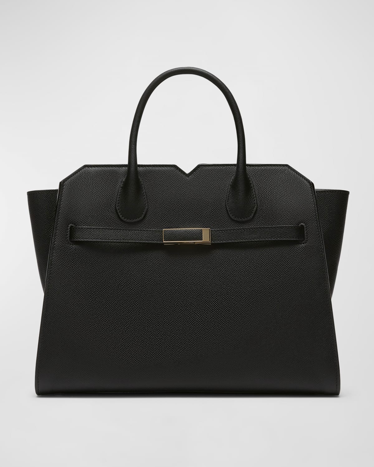 Valextra Milano Medium Leather Tote Bag