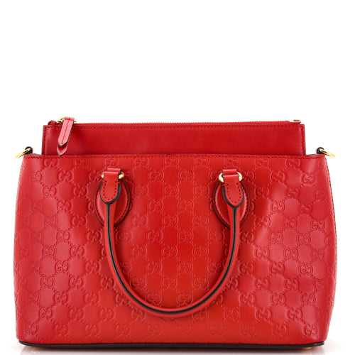 GUCCI Linea A Convertible Tote Guccissima Leather Small