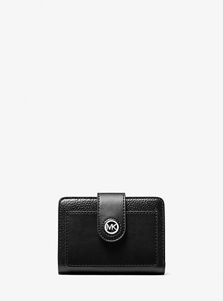 Michael Kors MK Mercer Small Leather Wallet - Black - Michael Kors