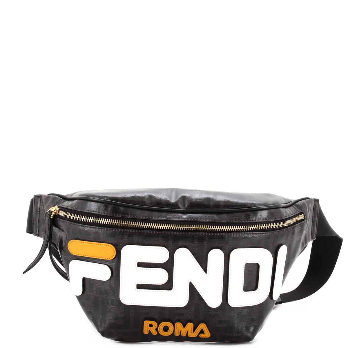 Fendi FENDI Mania Logo Waist Bag Zucca Coated Canvas
