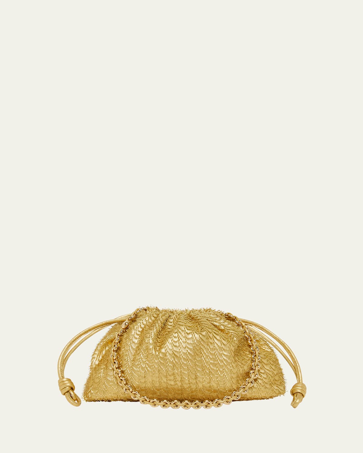 Loewe Flamenco Fringe Metallic Shoulder Bag