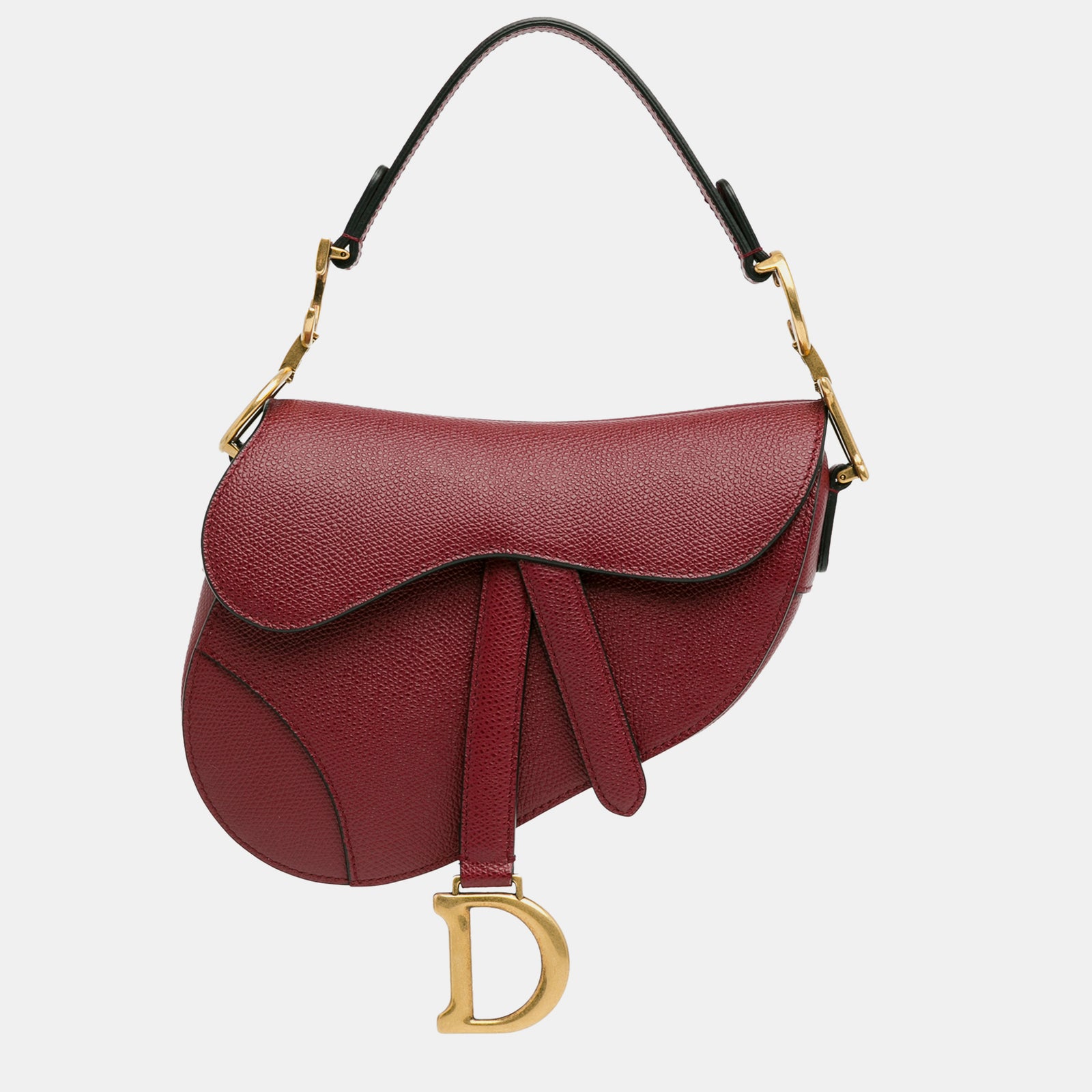 Dior Mini Leather Saddle Bag