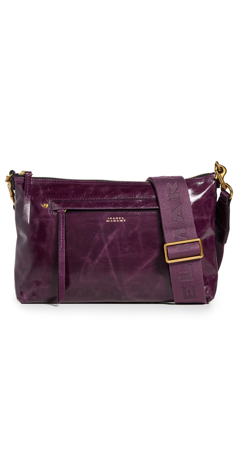 Isabel Marant Nessah Crossbody Bag Darkplum One Size