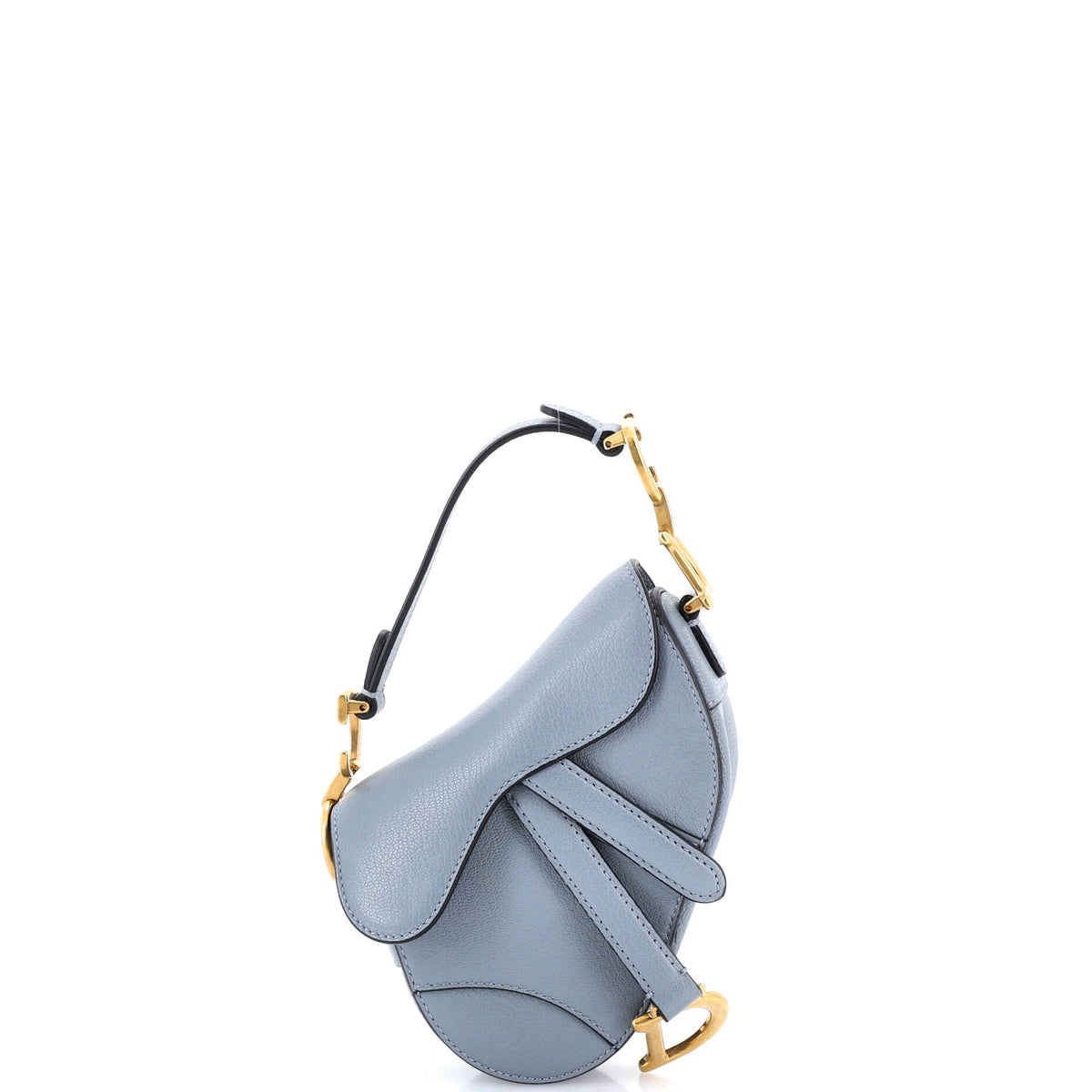 Christian Dior Saddle Handbag Leather Micro