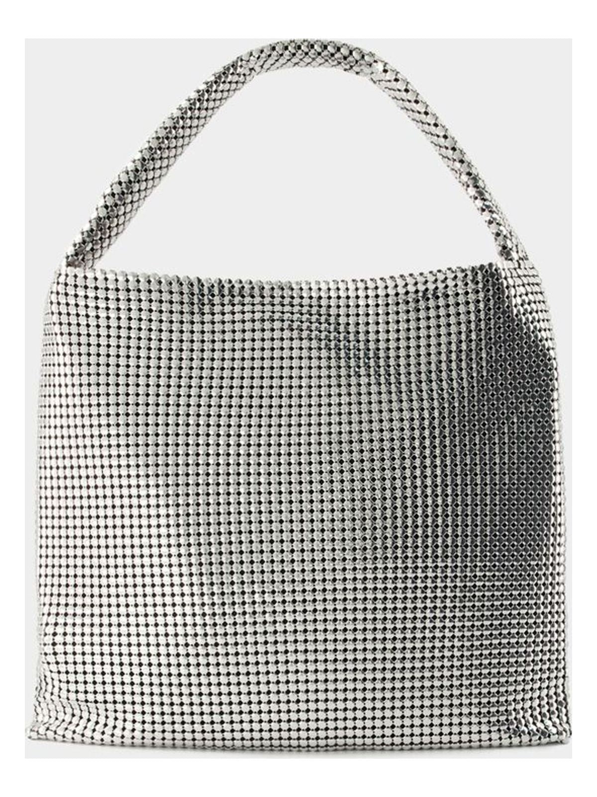 Rabanne Women's Pixel Tote Bag in Silver | 24PSS0434MET607