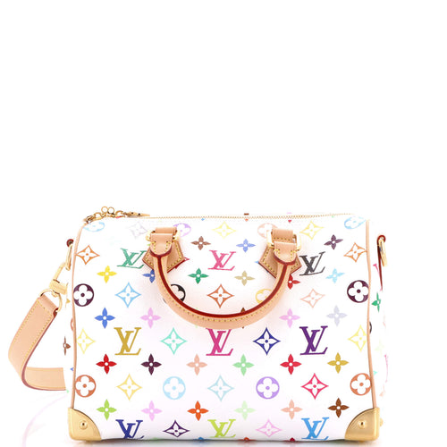 x Takashi Murakami Speedy Soft Bandouliere Bag Monogram Multicolor 25