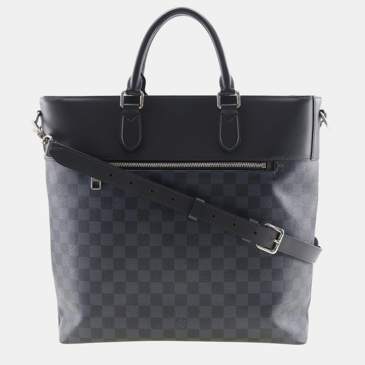 Louis Vuitton Navy Blue Damier Ebene Canvas Cobalt Newport Tote Bag