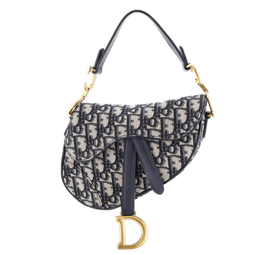 Saddle Handbag Oblique Canvas Mini