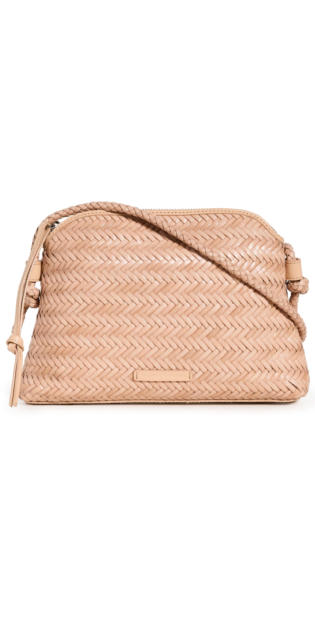 Loeffler Randall Mallory Woven Crossbody Bag Desert Sand One Size