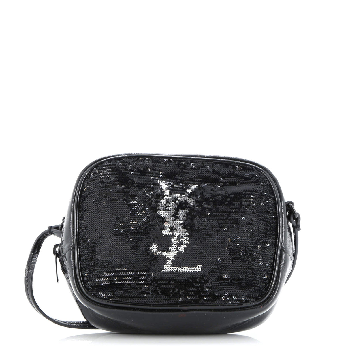 Saint Laurent Classic Monogram Blogger Crossbody Bag Sequins and Patent Small