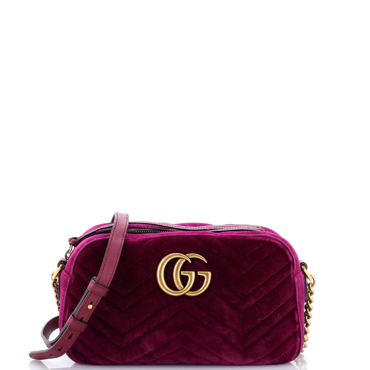 Gucci GUCCI GG Marmont Shoulder Bag Matelasse Velvet Small