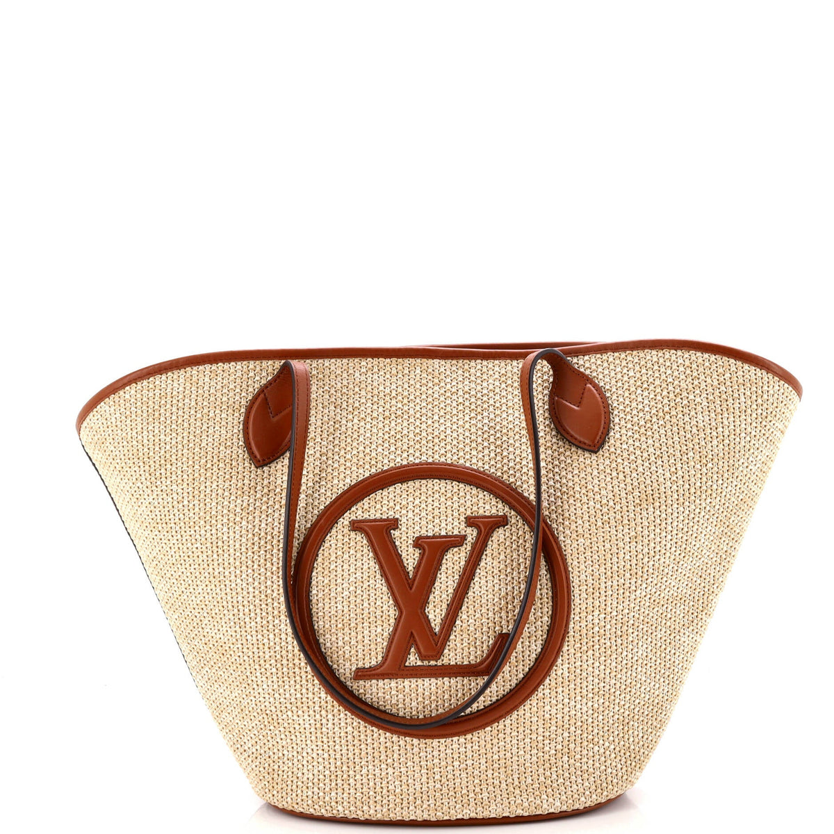 Louis Vuitton Saint Jacques NM Handbag Raffia and Leather