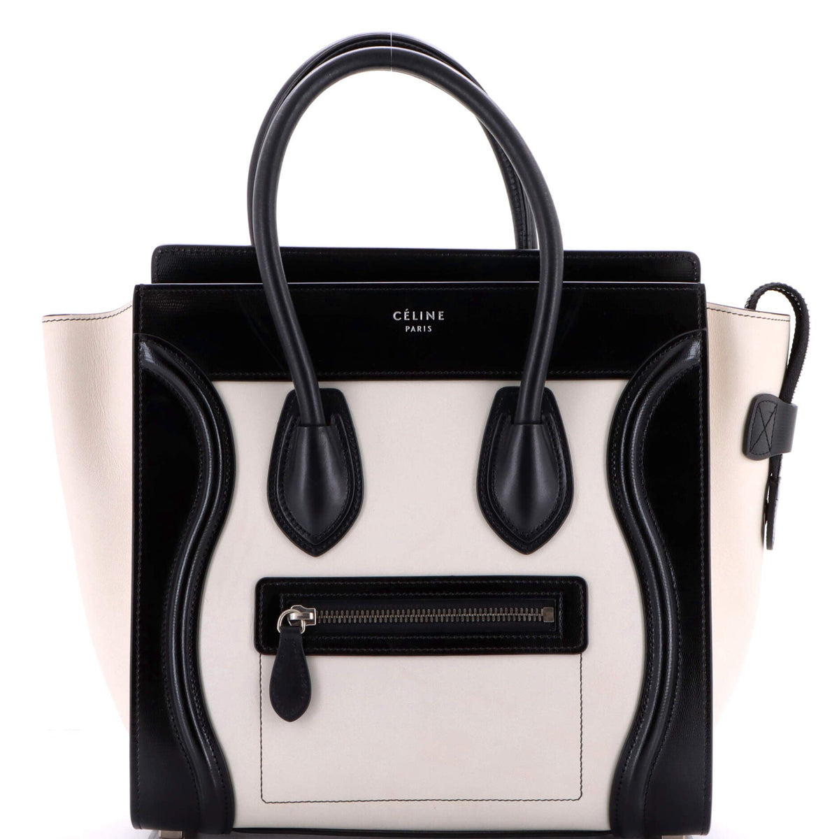 Celine CELINE Bicolor Luggage Bag Lizard and Leather Micro