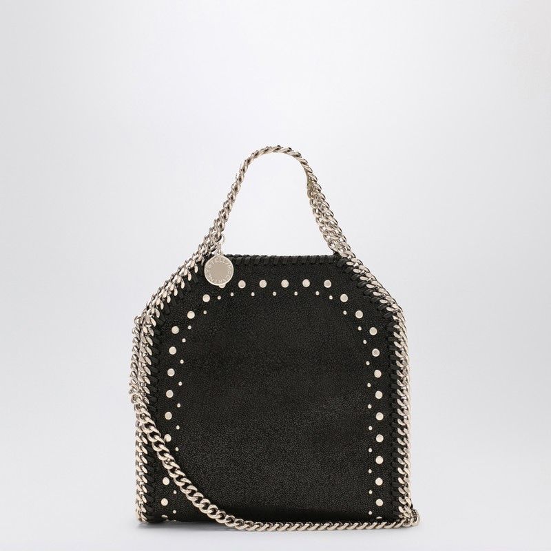 Stella Mccartney Women's Falabella Stud Micro Bag in Black | 391698WP0409