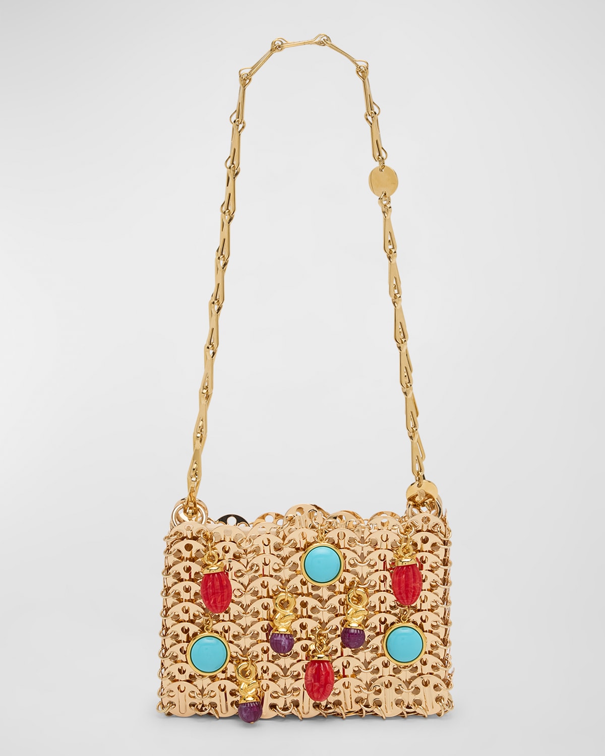 Rabanne Sac a Main Embellished Disc Shoulder Bag