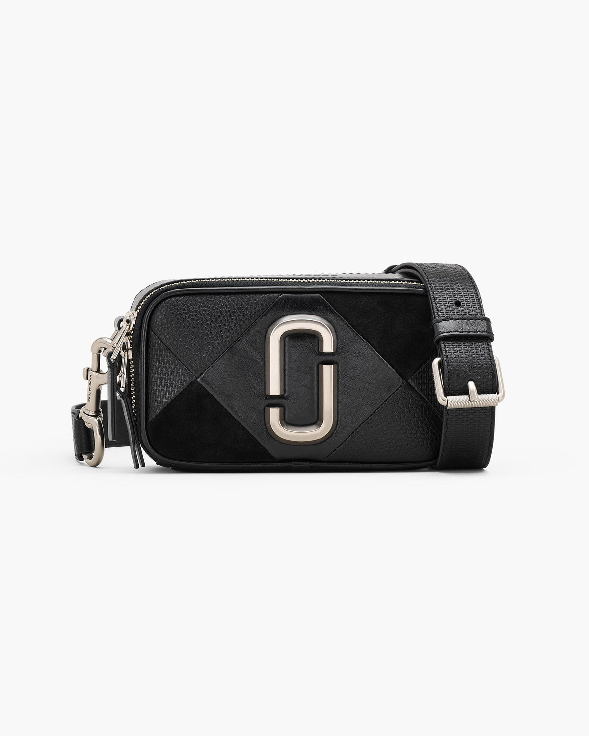 Marc Jacobs Marc Jacobs The Suede Patchwork Snapshot Bag in Black Multi