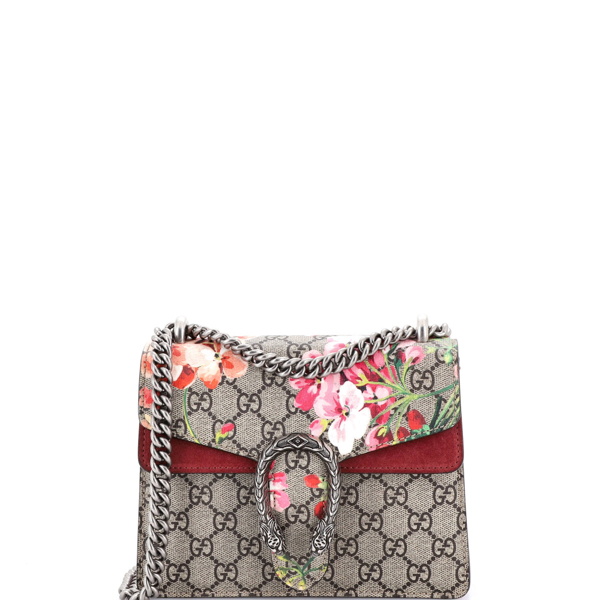 Gucci GUCCI Dionysus Bag Blooms Print GG Coated Canvas Mini