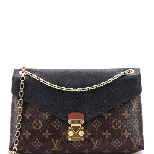 Pallas Chain Shoulder Bag Monogram Canvas and Calfskin