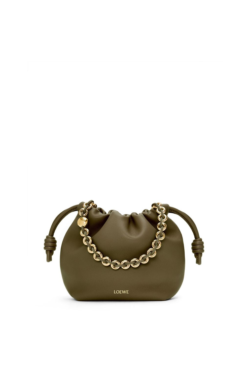 Loewe Women's Flamenco Drawstring Mini Bag in Dkhakigr | A914CBPX03