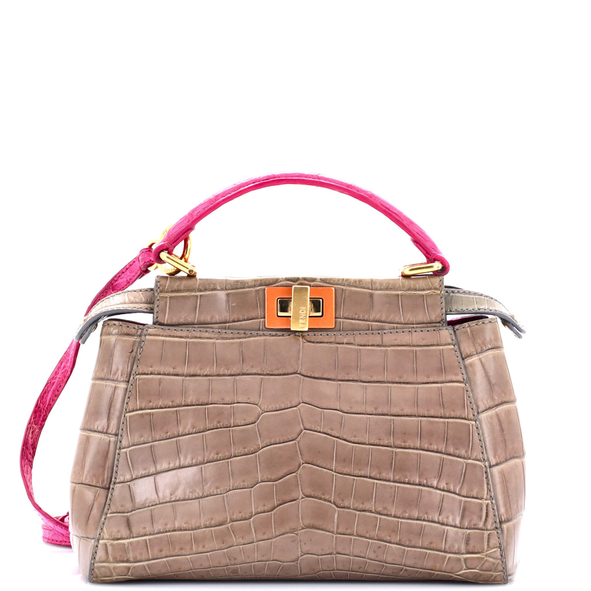 Fendi FENDI Peekaboo Bag Crocodile Mini