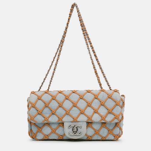 Small Denim Canebiers Net Flap