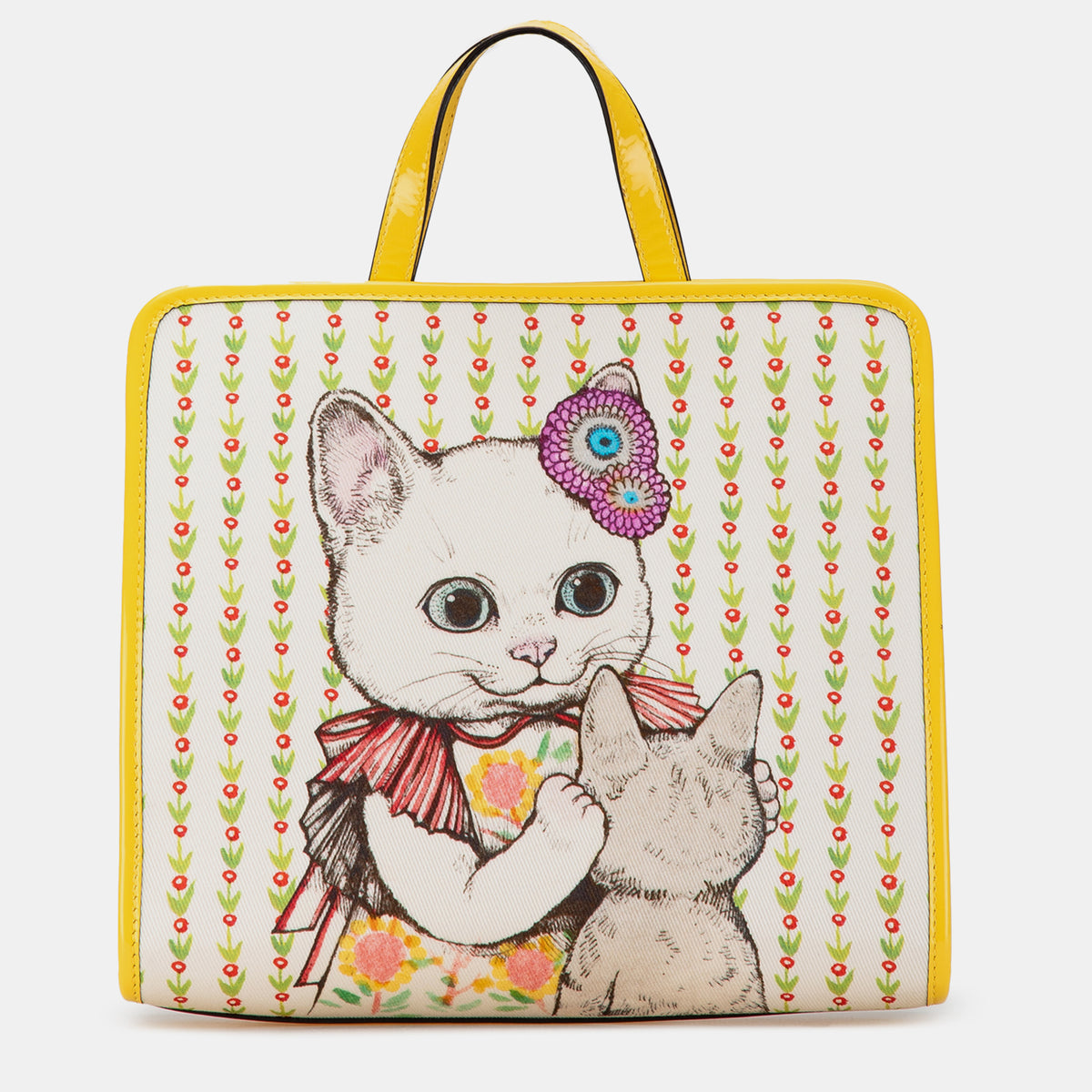 Gucci Yellow Canvas Yuko Higuchi Childrens Tote Bag