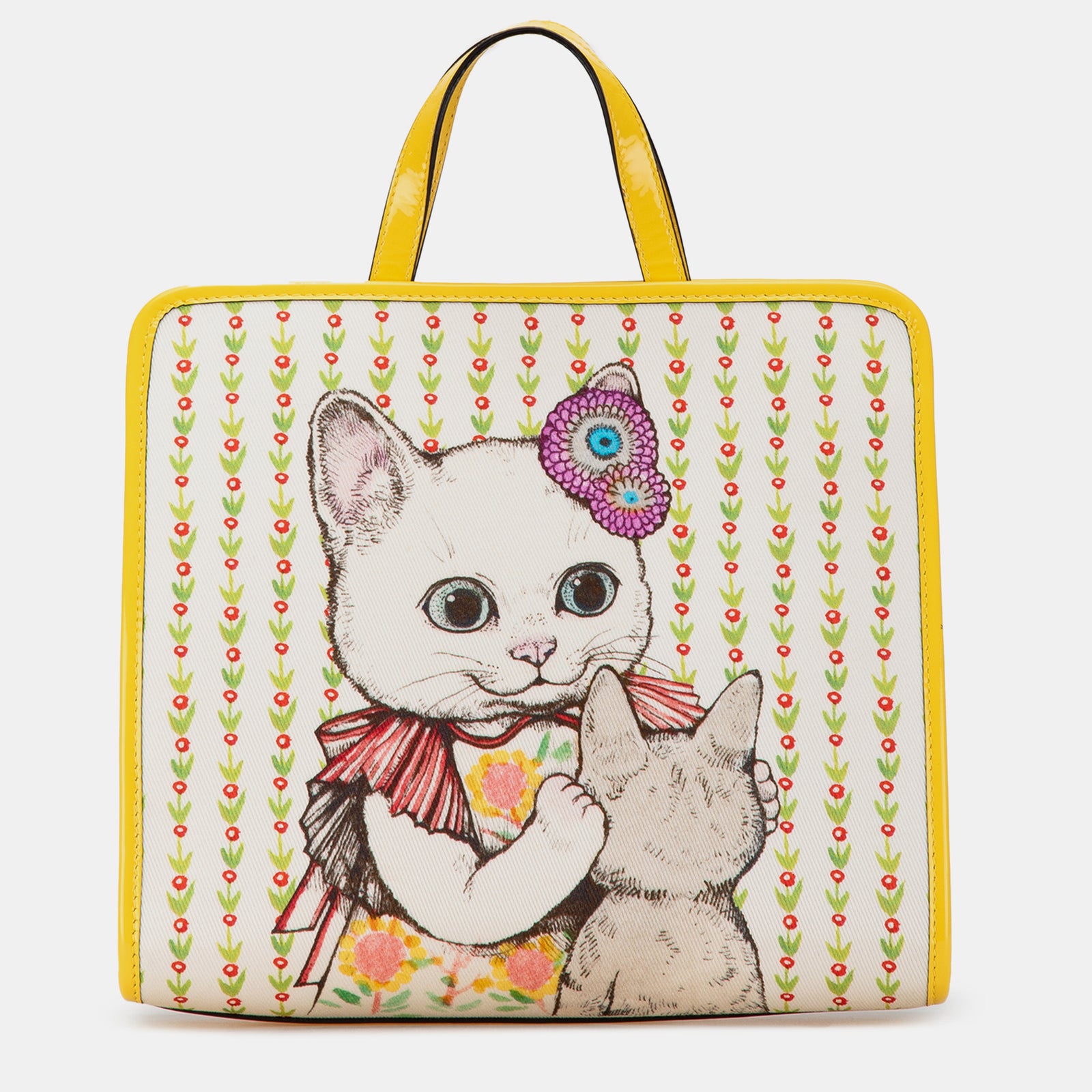 Gucci Gelbe Canvas-Tragetasche „Yuko Higuchi“ für Kinder