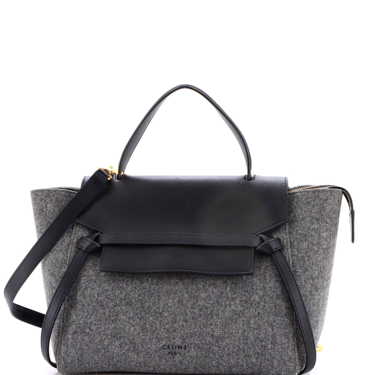 Celine CELINE Belt Bag Felt and Leather Mini